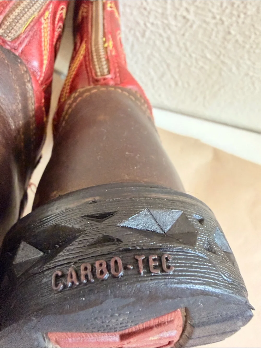 Georgia Boot 8” Carbo Tec brown/red